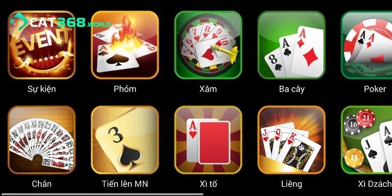 Ưu điểm khiến game bài CAT368 thu hút người chơi